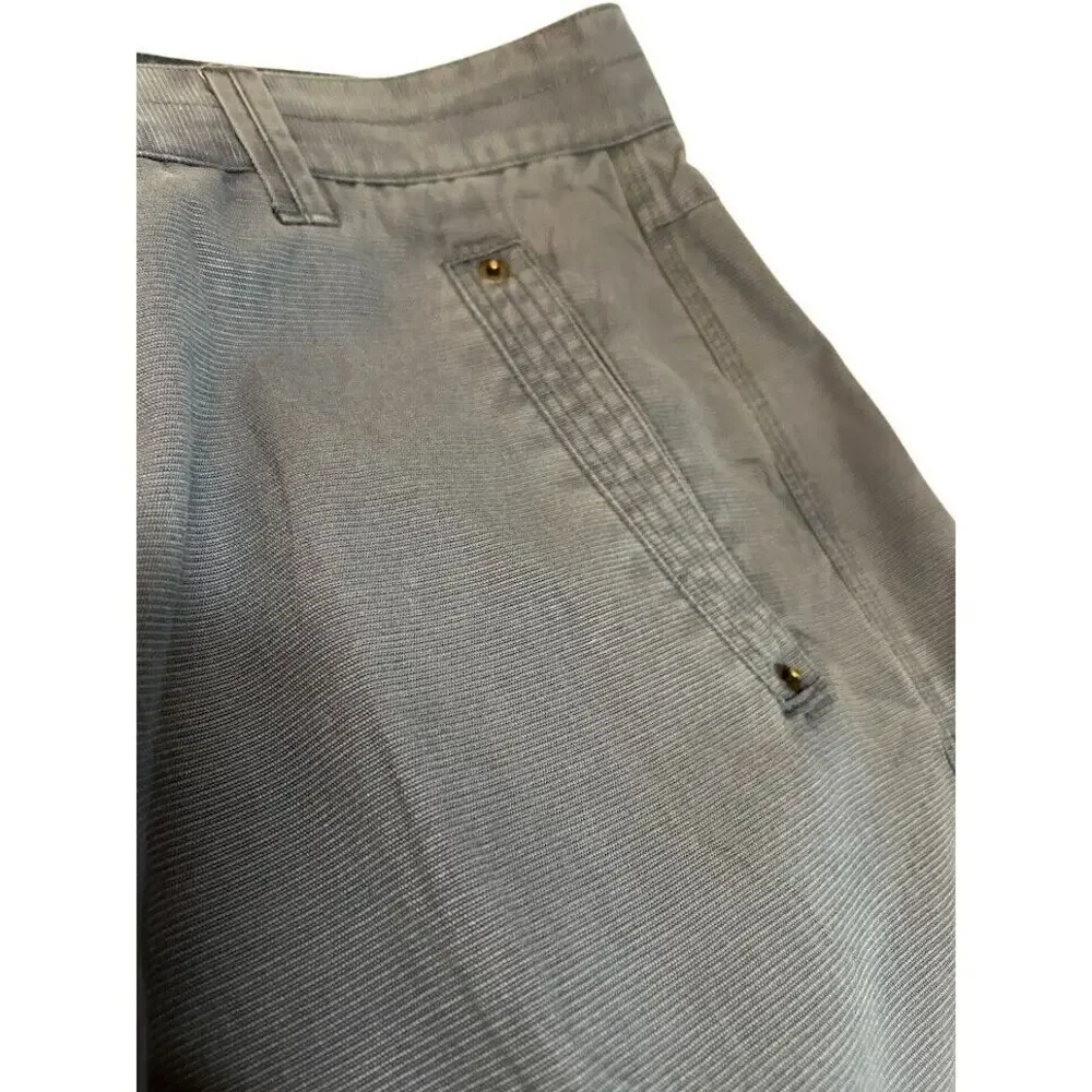Carbon2Cobalt‎ Mens Cargo Shorts 38 Gray-Blue100% Cotton
